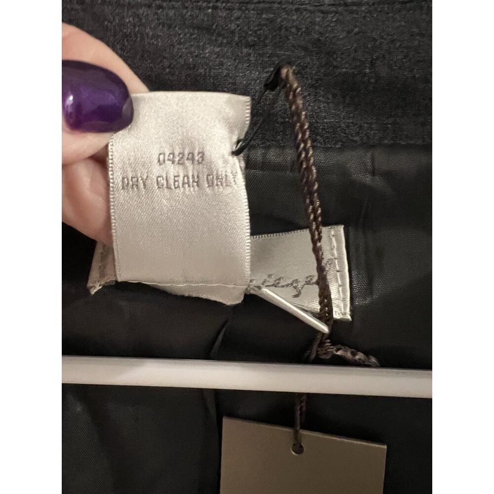 Speigel Gray One Button Cropped Jacket NWT Sz 16W Lined 3/4 Sleeve Office - Picture 5 of 6